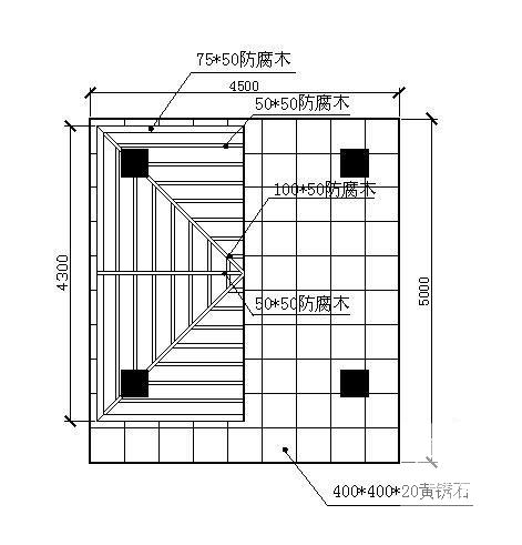 四角亭大样图纸cad剖面图 - 2