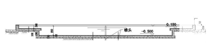 跌水喷泉施工图 - 1