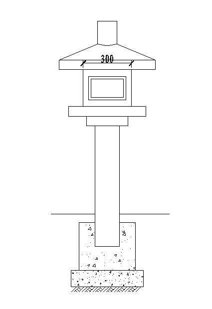 高石灯安装图纸cad - 1