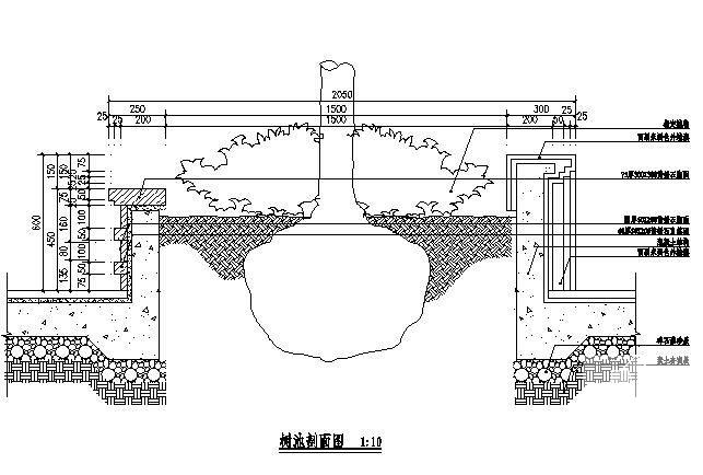 酒店树池施工详图 - 2