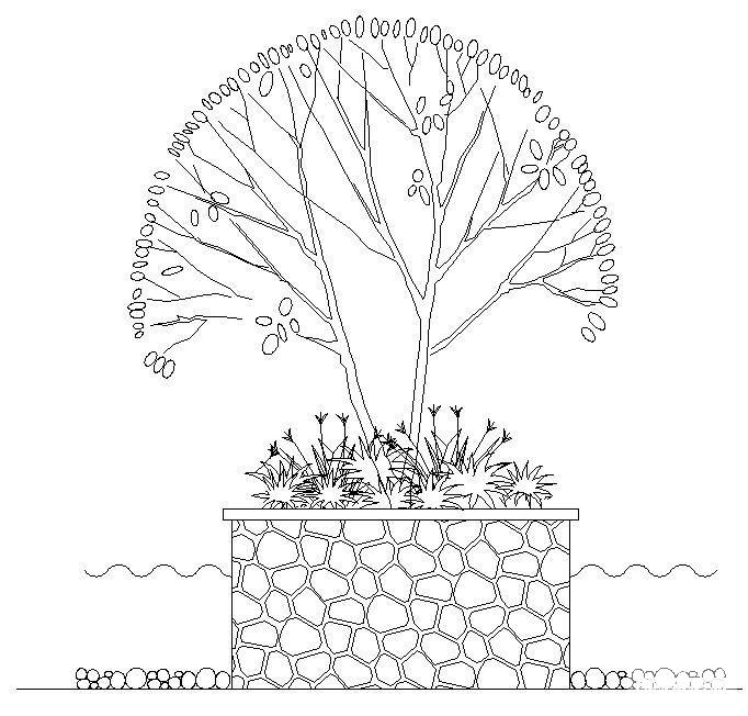 广场树池施工图 - 1