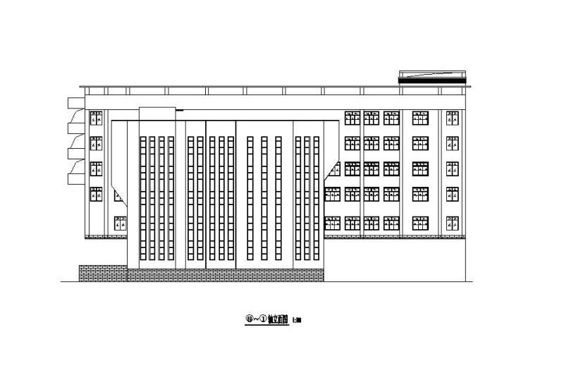 六层实验楼立面图