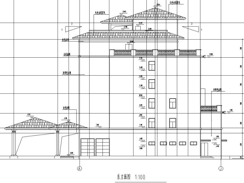 多层宾馆建筑设计 - 1