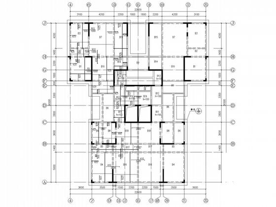 楼盖结构平面布置图 - 4