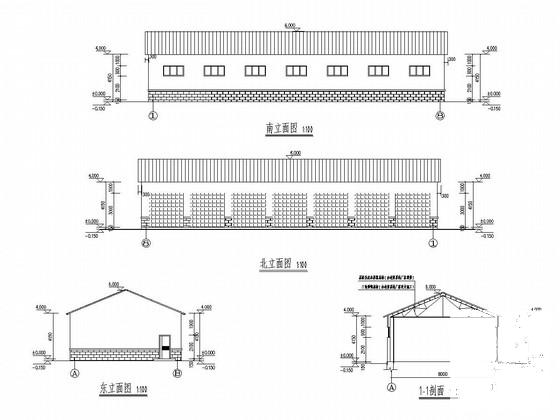 钢结构车库施工图 - 1