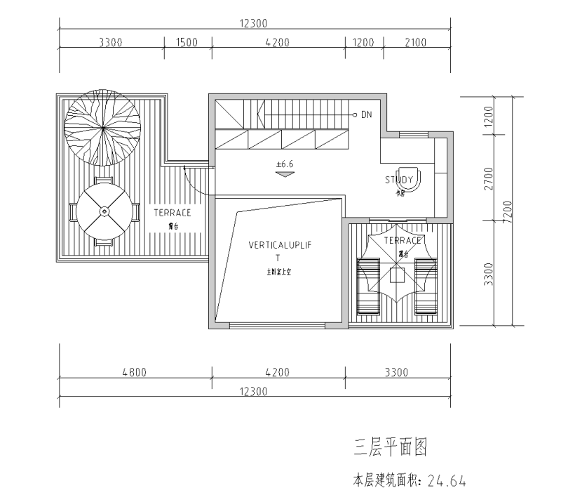 三层平面图