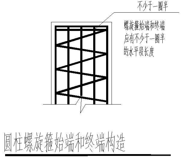 圆柱螺旋箍构造图 - 1