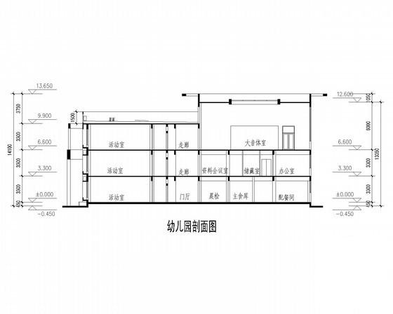 幼儿园建筑总平面图 - 2