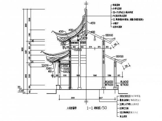 凉亭施工图 - 2