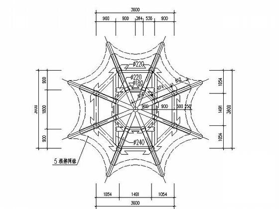 凉亭施工图 - 5