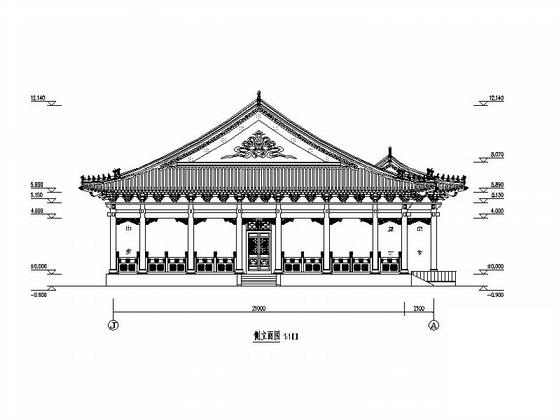 歇山式建筑图纸 - 5