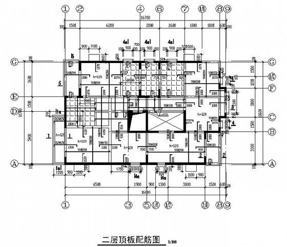 条形基础平面布置图 - 1