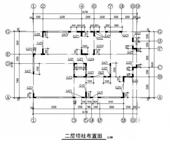 条形基础平面布置图 - 2