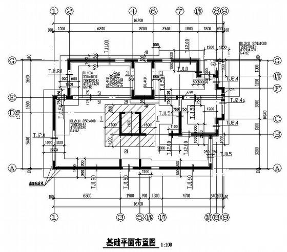 条形基础平面布置图 - 3