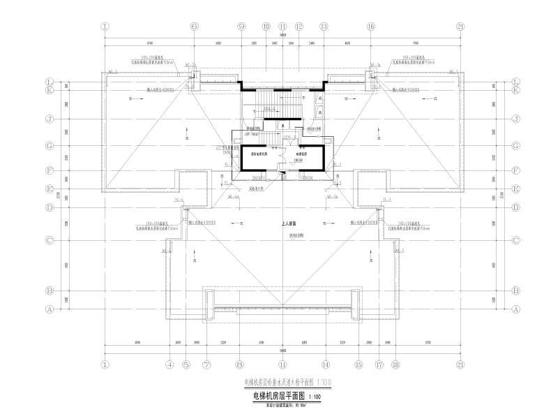 电梯机房层平面图
