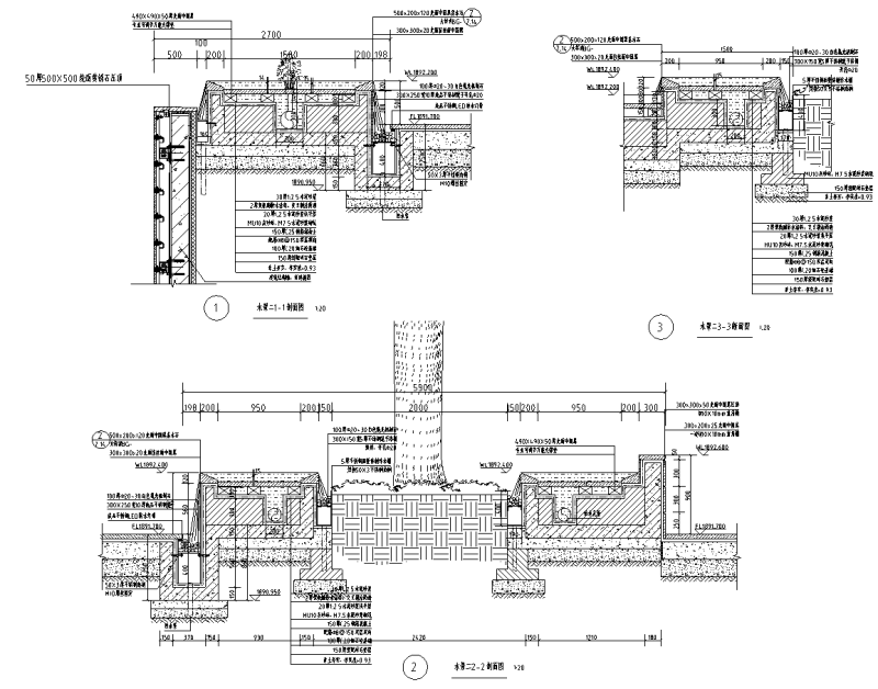 住宅商业区下沉广场钢楼梯节点详图设计 (3)