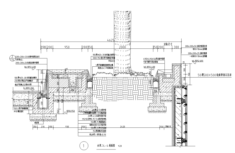 住宅商业区下沉广场钢楼梯节点详图设计 (4)