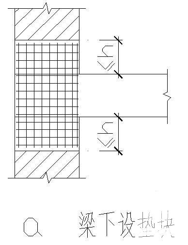 墙柱上搁置钢筋混凝土梁大样节点构造详图纸cad2个节点 - 2