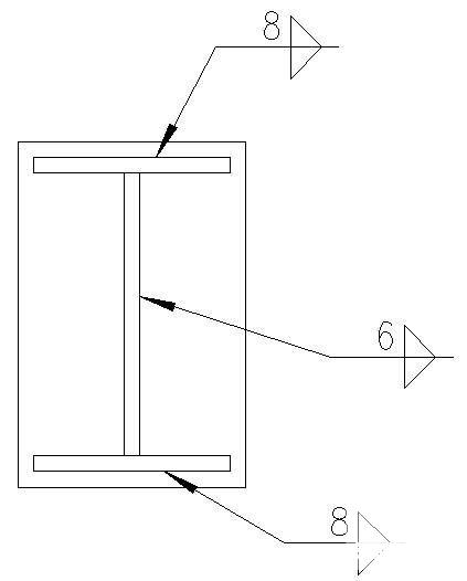 柱顶板连接焊缝示意节点构造详图纸cad - 2