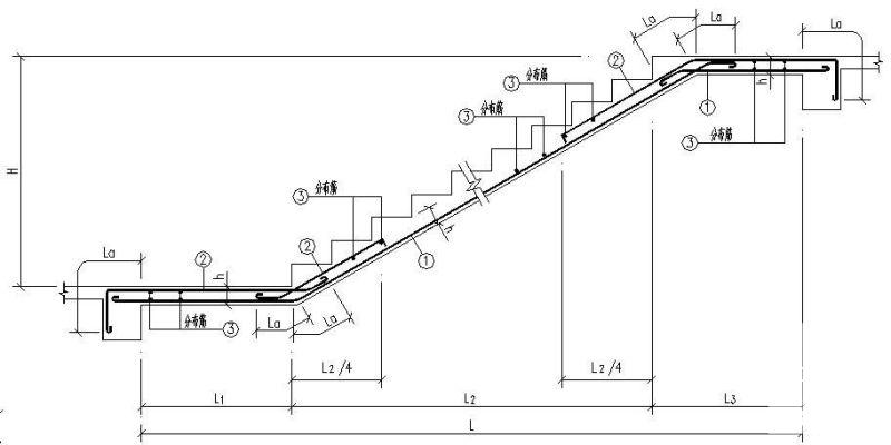 板式楼梯结构图 - 4