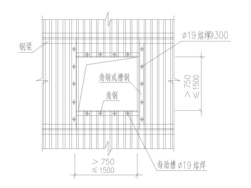 压型钢板开孔