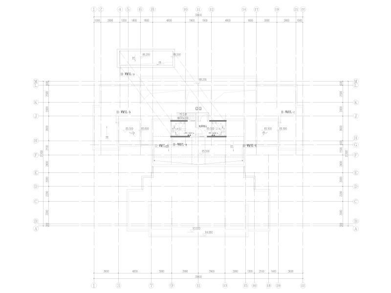 H11栋电梯机房给排水平面图