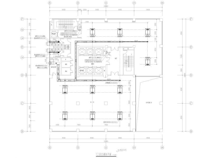 12层空调风平面