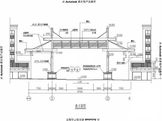 钢结构大门施工图 - 1