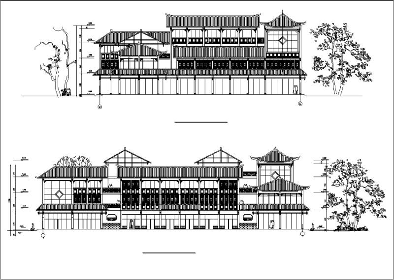 仿古建筑设计施工图 - 1