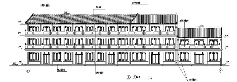 仿古建筑设计施工图 - 6