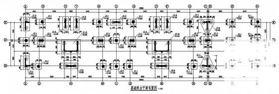 条形基础平面布置图 - 1