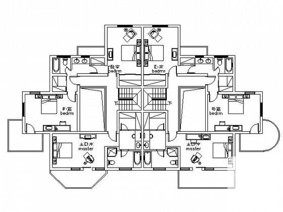 双拼别墅建筑图纸 - 3