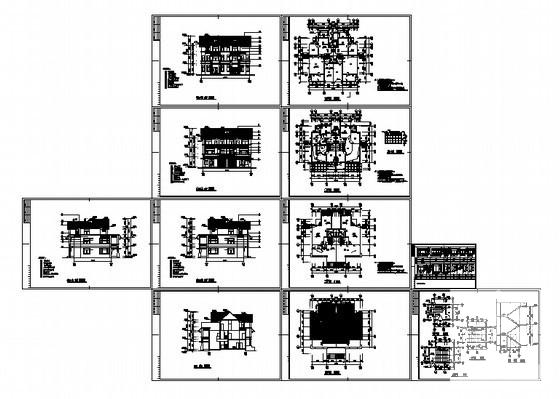 中式别墅建筑图纸 - 4