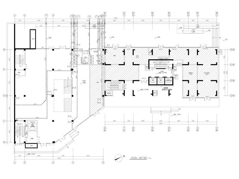 一层给排水、消防平面图