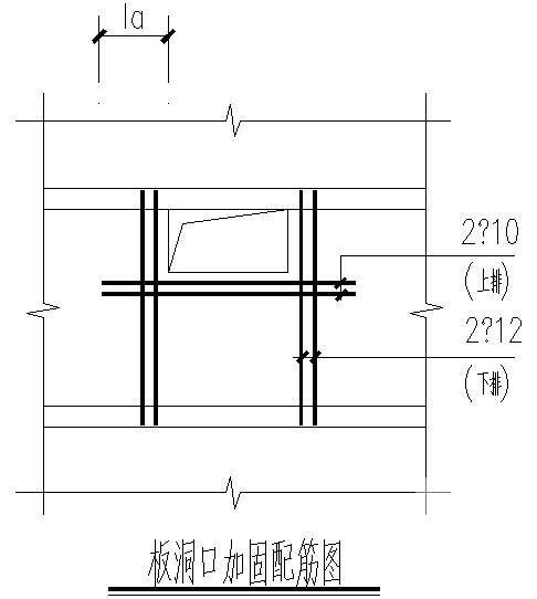 板洞口加固配筋节点图 - 1