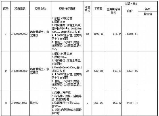 基坑支护工程预算 - 1