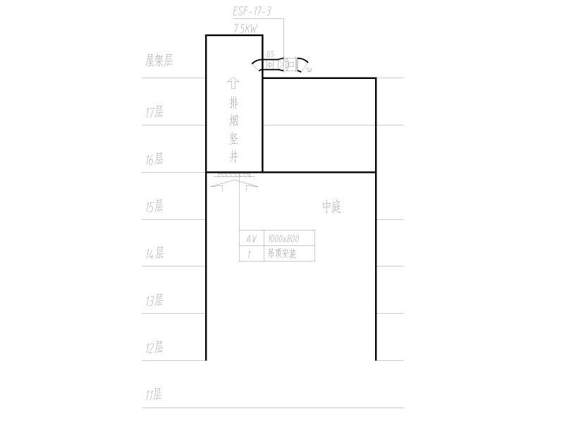 中庭排烟系统图