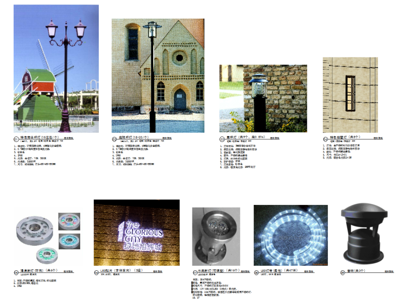 住宅小区灯具选型详图设计 (1)