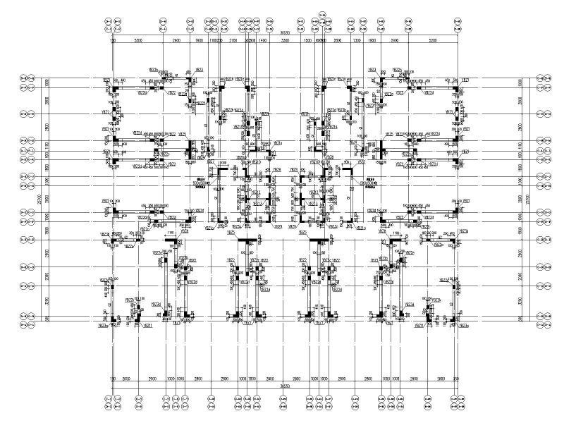 1栋C座11.250~14.550标高竖向构件布置图