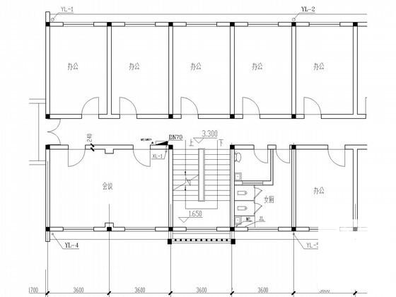 学校办公楼给排水 - 1