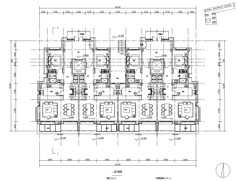 洋房+多层公寓建筑户型图设计 (5)