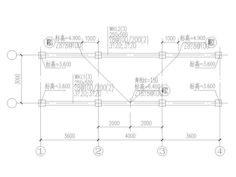 局部梁平法施工图