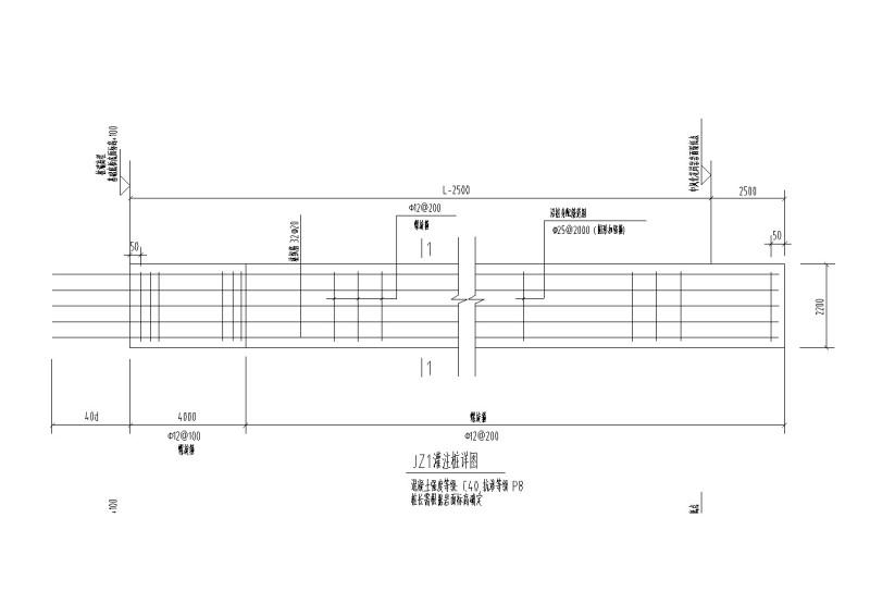 JZ1灌注桩详图