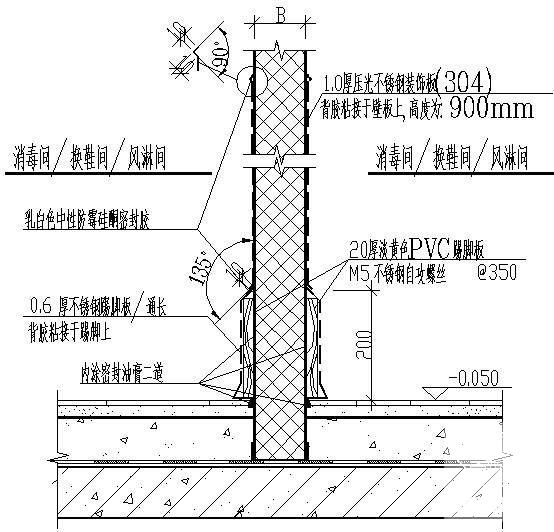 墙裙作法节点构造图 - 1