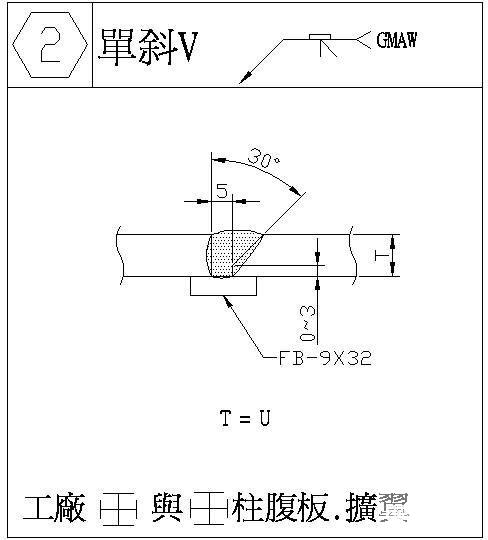 焊缝对接节点构造cad详图 - 1