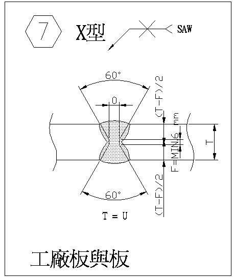 焊缝对接节点构造cad设计详图 - 1