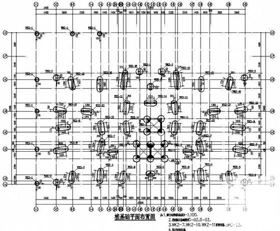 暗柱配筋图 - 1