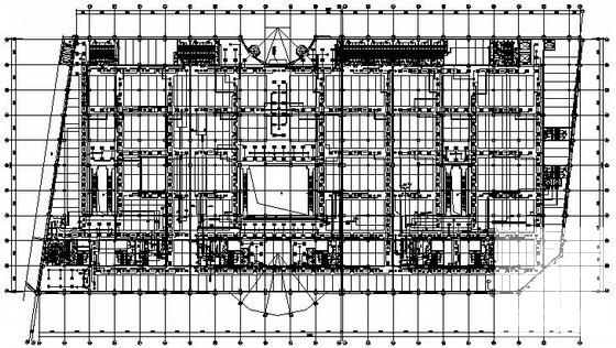一份4层大型商业楼电气CAD施工图纸（一级负荷）(火灾自动报警)