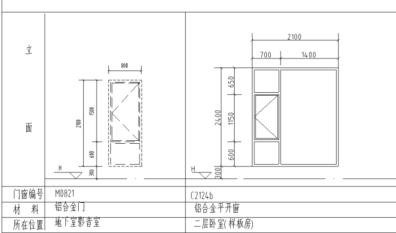 别墅住宅门窗大样详图设计 (3)