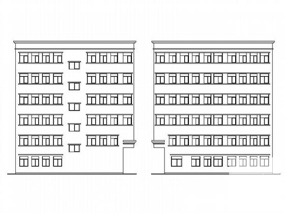 商住楼立面图 - 1